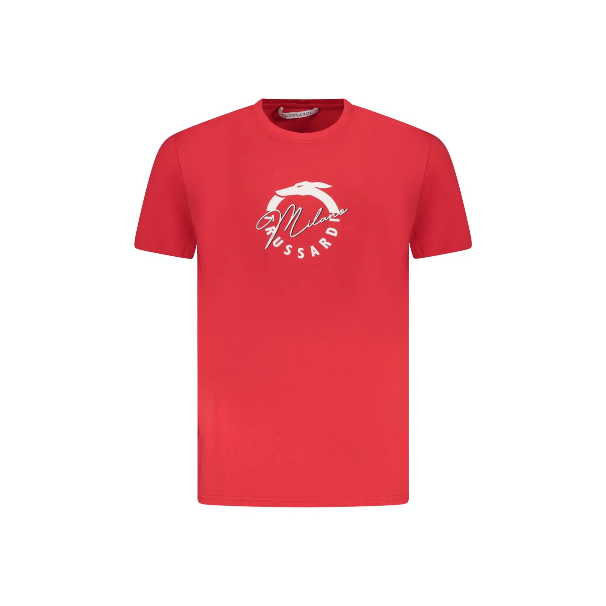 Trussardi T-Shirt Maniche Corte Uomo Rossa Stampa Logo Rosso - foto prodotto